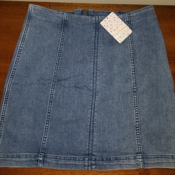 Free People Denim Mini Skirt - Picture 3 of 3